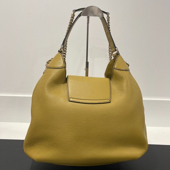 Gucci Green/Yellow Leather Emily Hobo Bag (JB1210) - Picture 2 of 14
